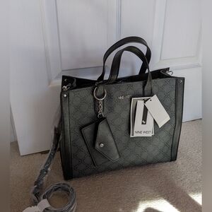 Nine West Candace Jet Black Carryall NWT